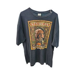 Vintage 2009 Sturgis Motorcycle Black Tee Shirt South Dakota Biker Streetwear sz